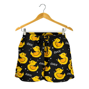 Duck Toy Pattern Print Design 05 Women Shorts