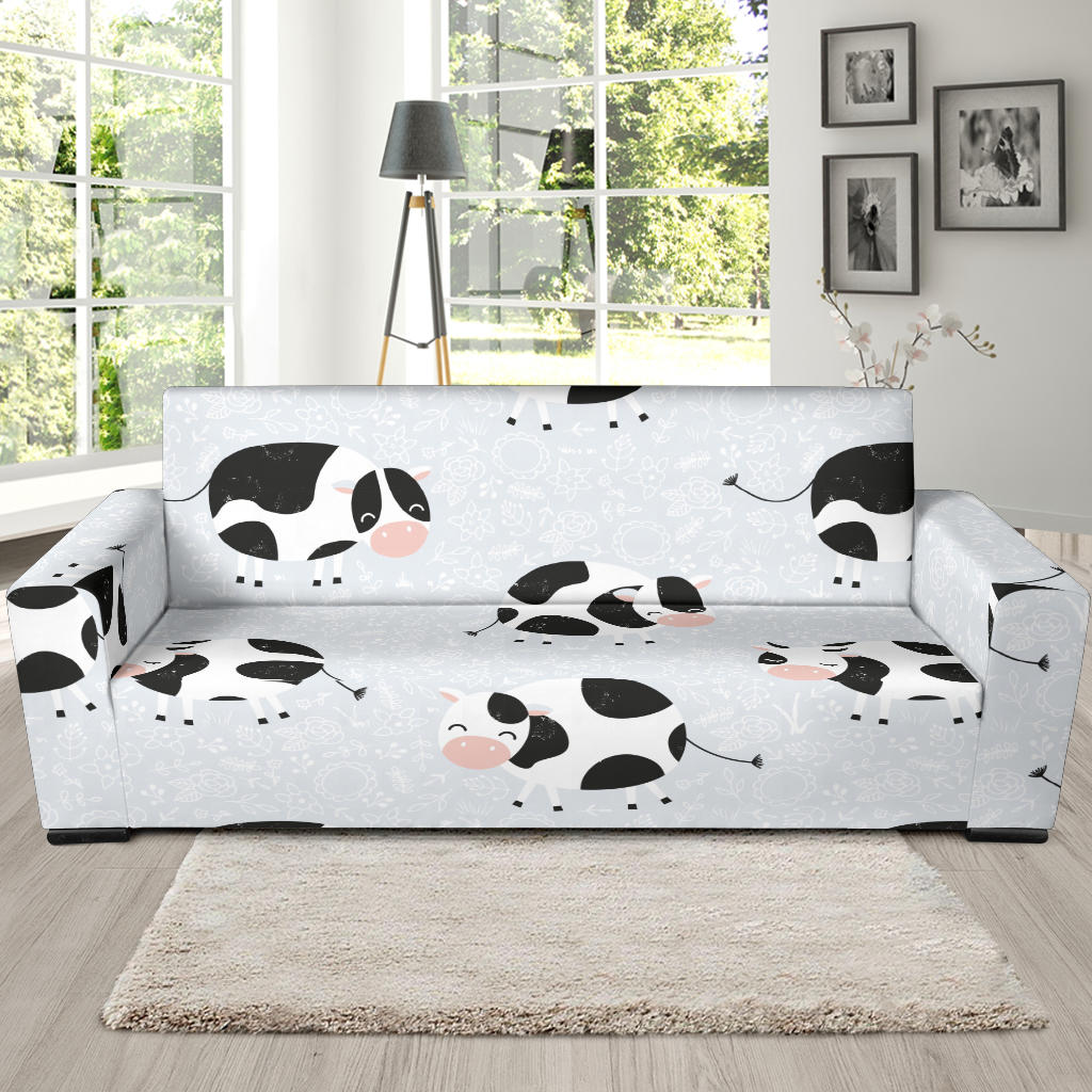 Cute Cows Pattern Sofa Slipcover