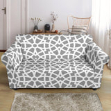 Arabic Gary Pattern Loveseat Couch Slipcover