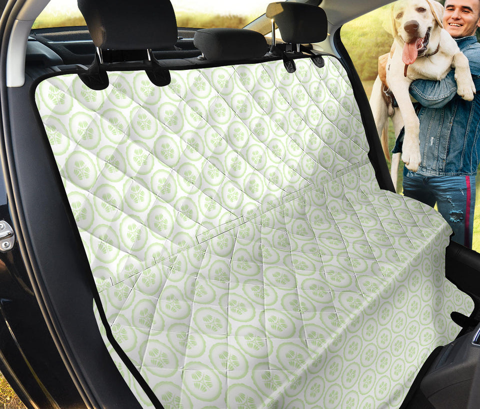Cucumber Pattern Background Dog Car Seat Covers
