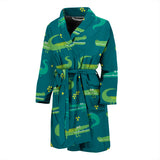 Crocodile Pattern Men'S Bathrobe