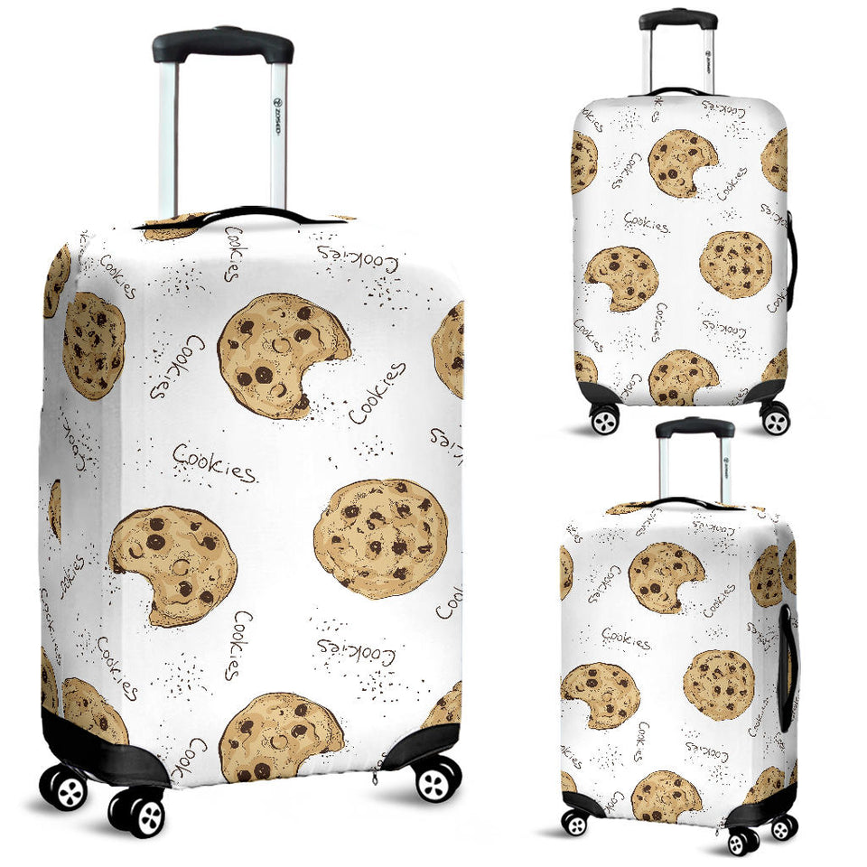 Sketch Style Cookie Pattern Luggage Covers