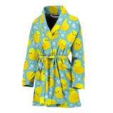 Duck Toy Pattern Print Design 03 Women's Bathrobe