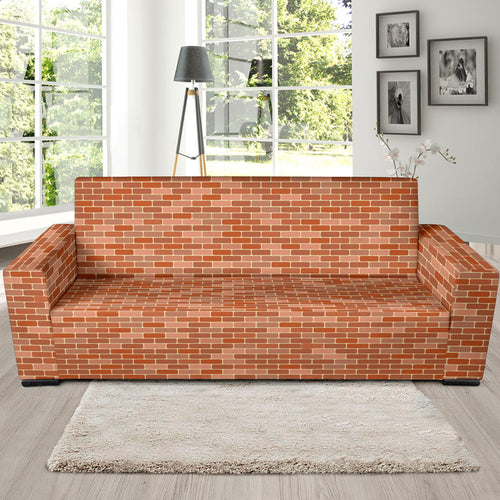 Brick Printed Pattern Print Design 02 Sofa Slipcover