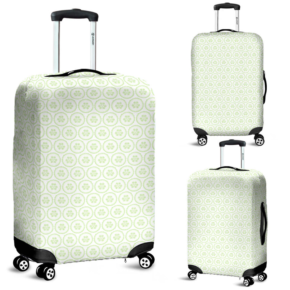 Cucumber Pattern Background Luggage Covers