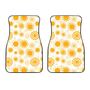 Sun Design Pattern Front Car Mats
