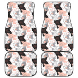 Pig Pattern Print Design 05 Front and Back Car Mats