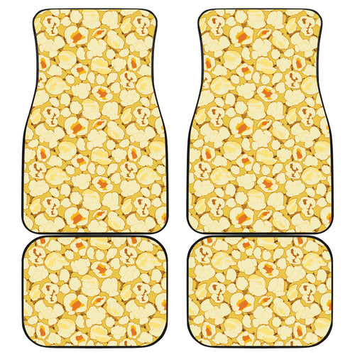 Popcorn Pattern Print Design 04 Front and Back Car Mats