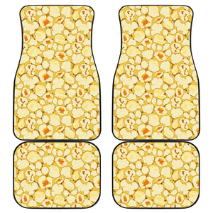Popcorn Pattern Print Design 04 Front and Back Car Mats