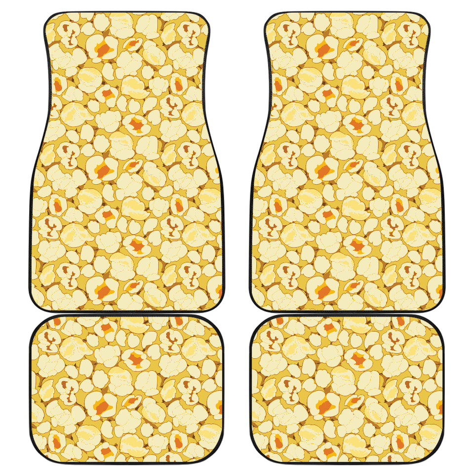 Popcorn Pattern Print Design 04 Front and Back Car Mats