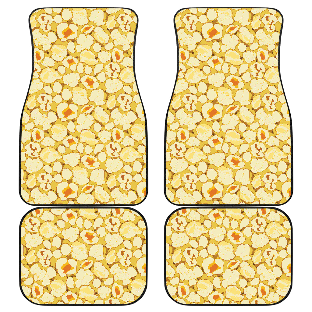 Popcorn Pattern Print Design 04 Front and Back Car Mats