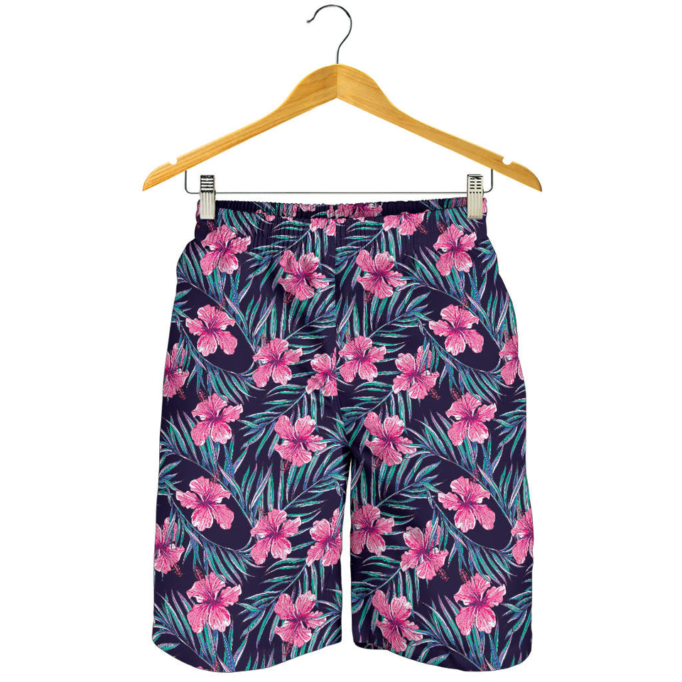 Hibiscus Pattern Print Design 05 Men Shorts