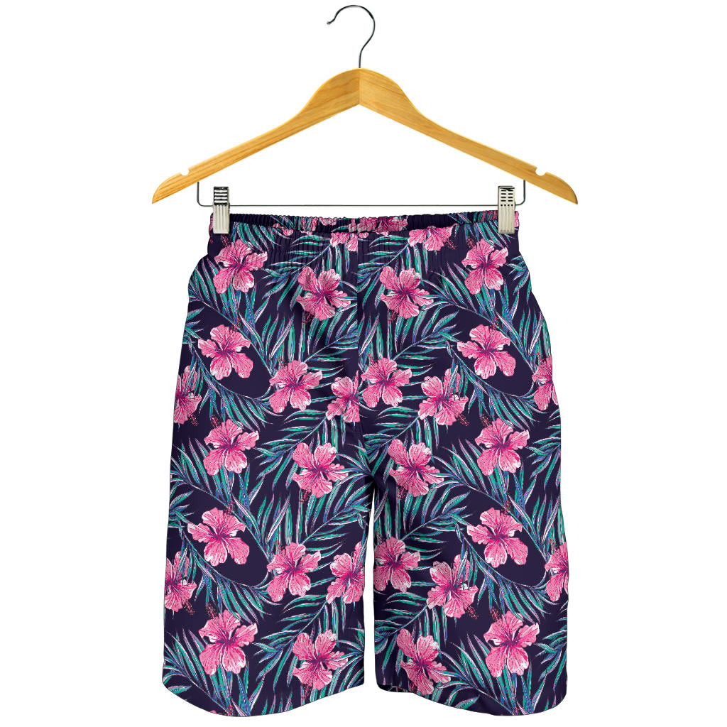 Hibiscus Pattern Print Design 05 Men Shorts