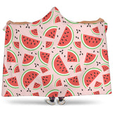 Watermelon Pattern Hooded Blanket