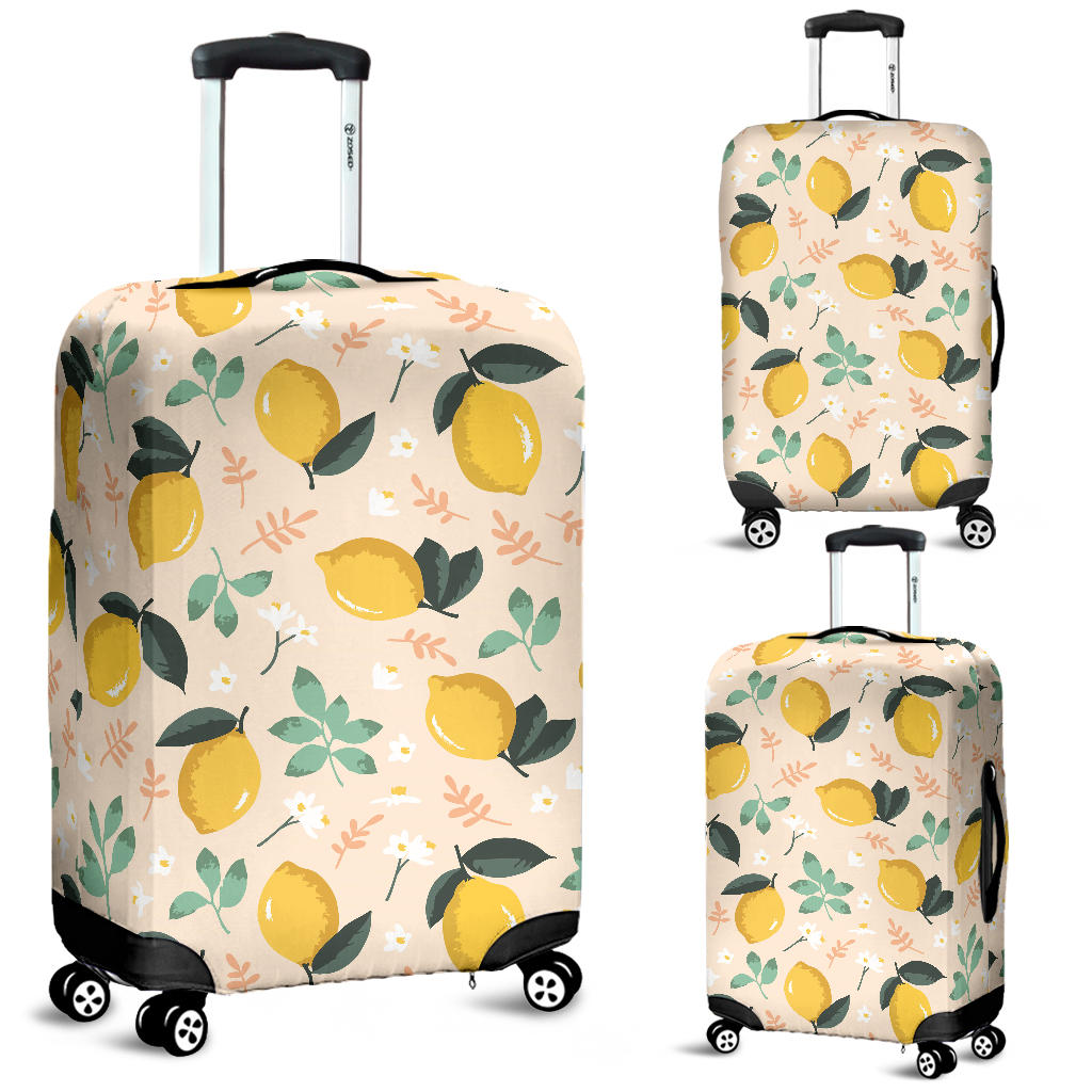 Lemon Flower Leave Pattern Luggage Covers