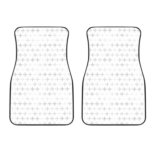 Airplane Print Pattern  Front Car Mats