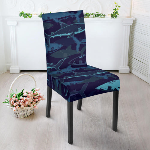 Shark Pattern Dining Chair Slipcover