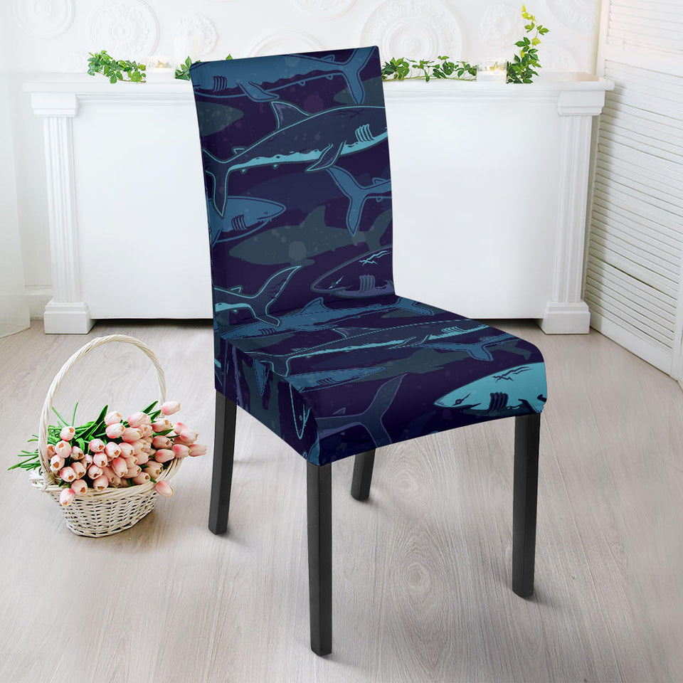 Shark Pattern Dining Chair Slipcover