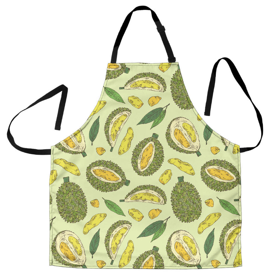 Durian Leaves Pattern Background Adjustable Apron