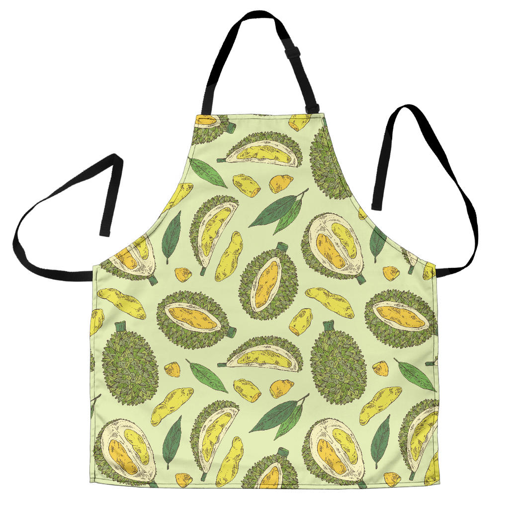 Durian Leaves Pattern Background Adjustable Apron