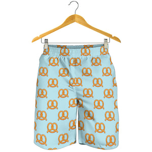 Pretzels Pattern Print Design 03 Men Shorts