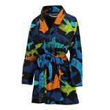 Colorful Shark Women'S Bathrobe