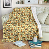 English Bulldog Pattern Print Design 02 Premium Blanket