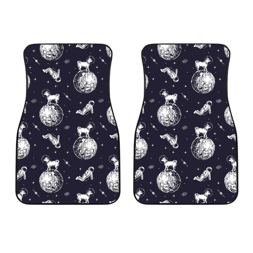 Chihuahua Space Helmet Astronaut Pattern  Front Car Mats