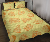 Cheese design pattern Quilt Bed Set