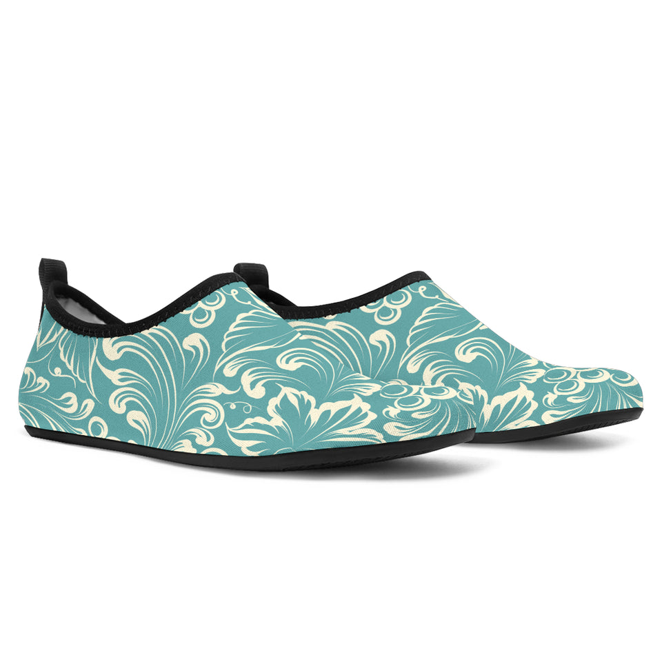 Classic Hand Drawn Grape Pattern Aqua Shoes