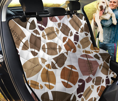 American Football Ball Pattern Dog Car Seat Covers