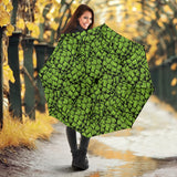 Green Hop Pattern Umbrella