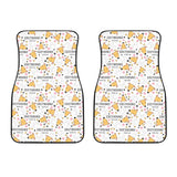 Greyhound Pattern Print Design 03 Front Car Mats