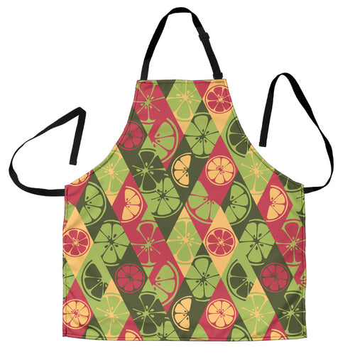 Cool Geometric Lime Pattern Adjustable Apron