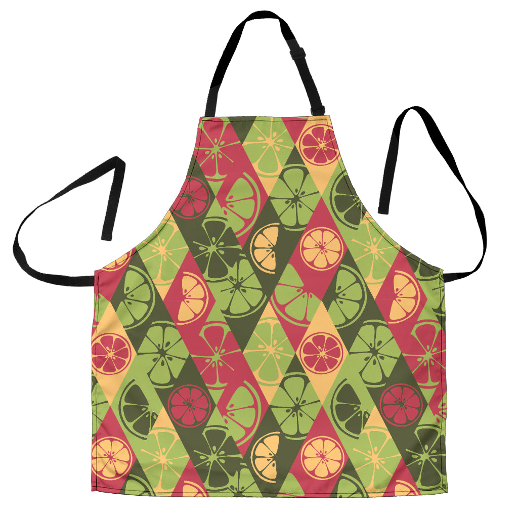 Cool Geometric Lime Pattern Adjustable Apron