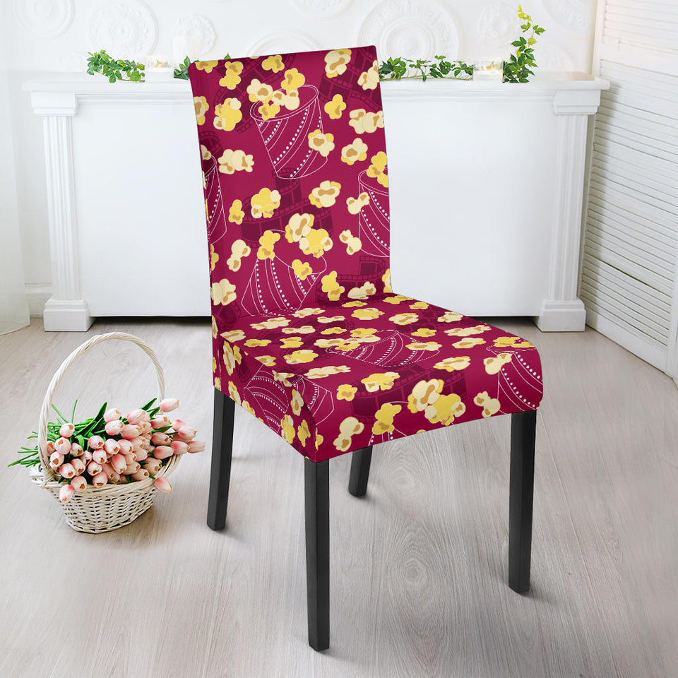 Popcorn Pattern Print Design 02 Dining Chair Slipcover