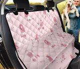 Poodle Dog Pink Color Theme Dog Car Seat Covers