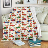 Corgi Christmas Pattern Premium Blanket