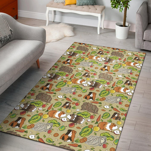 Guinea Pig Pattern Print Design 04 Area Rug