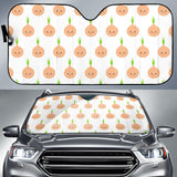 Cute Onions Smiling Faces Car Sun Shade