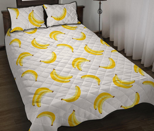 Banana pattern Quilt Bed Set