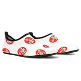 Daruma Japanese Wooden Doll Pattern Aqua Shoes