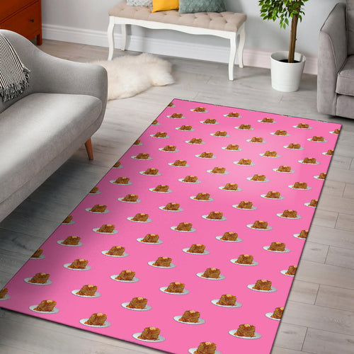 Pancake Pattern Print Design 04 Area Rug