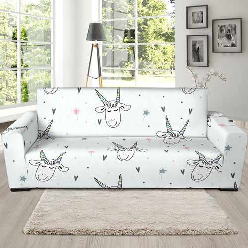 Cute Goat Design Pattern Sofa Slipcover
