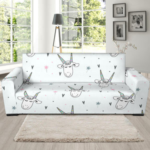 Cute Goat Design Pattern Sofa Slipcover
