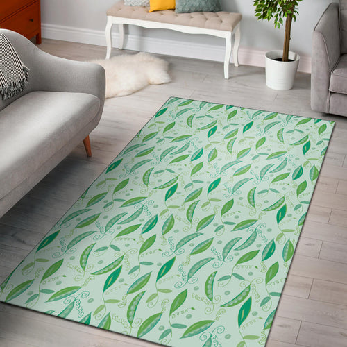 Green Peas Pattern Print Design 01 Area Rug