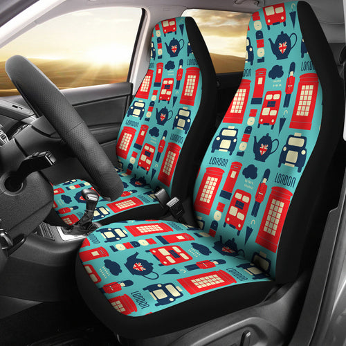 British Pattern Print Design 04 Universal Fit Car Seat Covers