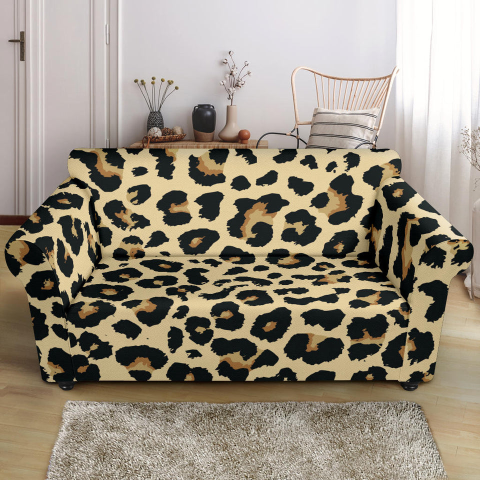 Leopard Print Design Pattern Loveseat Couch Slipcover