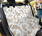 Cool Gold Moon Abstract Pattern Dog Car Seat Covers