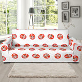 Daruma Japanese Wooden Doll Pattern Sofa Slipcover